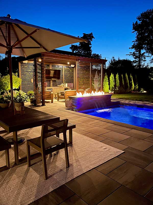 Beautiful pool and outdoor living area